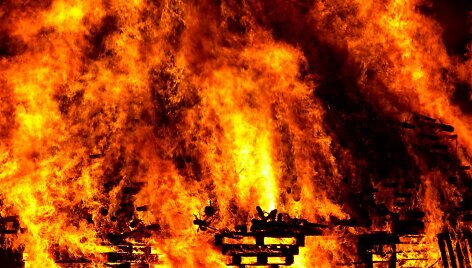 Gaisras Rūtos Luko&scaron;evičiūtės-Daudienės ūkiniuose pastatuose