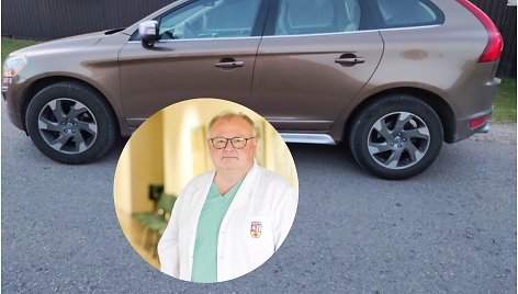 Kauno klinikų kardiologo R.Uniko vairuotas automobilis