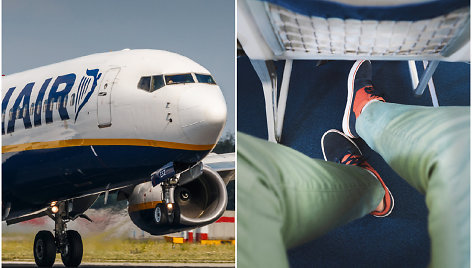 Kaip „Ryanair“ lėktuvuose rasti vietas su papildoma erdve kojoms ir už tai nemokėti?