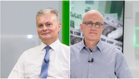Gitanas Nausėda ir  Stasys Jakeliūnas