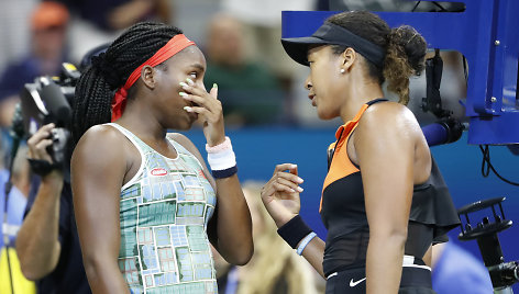 Cori Gauff ir Naomi Osaka