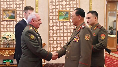Viktoras Goremykinas &Scaron;iaurės Korėjoje  / KCNA / via REUTERS