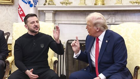 Volodymyras Zelenskis ir Donaldas Trumpas