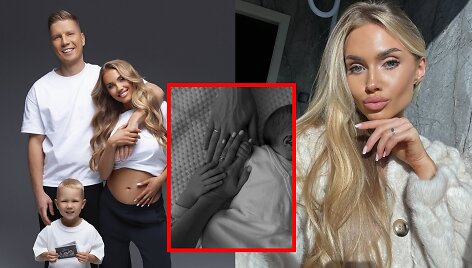 Angelė Petručionytė su vyru Mariumi ir sūnumi