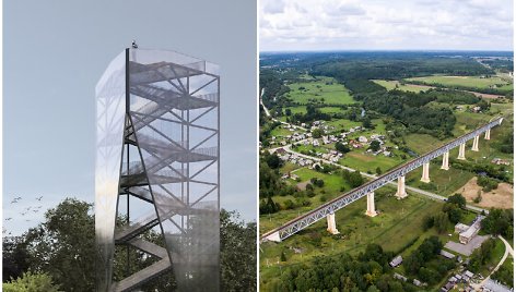 Nemuno deltos regioninio parko apžvalgos bokšto ir turistams atverto Lyduvėnų tilto dar reikės palaukti