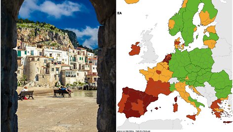 Sicilija nuo pirmadienio &ndash; raudonojoje zonoje