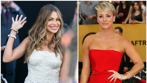 Sofia Vergara ir Kaley Cuoco-Sweeting