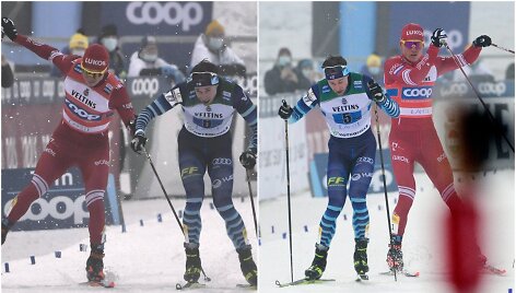 Rusas Aleksandras Bol&scaron;unovas nevaldė emocijų, kai jį aplenkė Joni Maki.