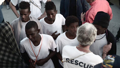 Migrantai laive &bdquo;Aquarius&ldquo;