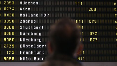 &bdquo;Lufthansa&ldquo; dėl streiko at&scaron;aukė tūkstančius skrydžių.