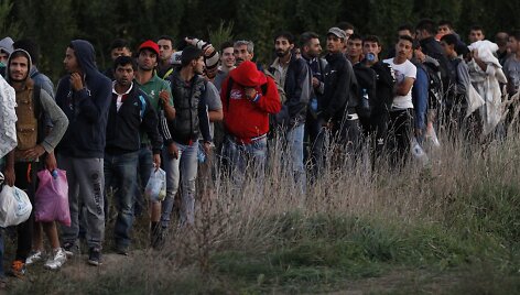 Migrantai Kroatijoje