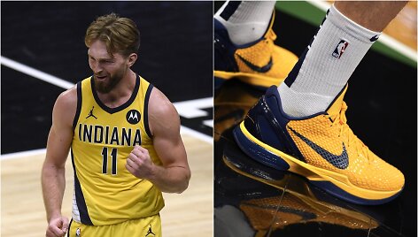 Domantas Sabonis pirmą kartą avėjo specialius Kobe Bryanto batus