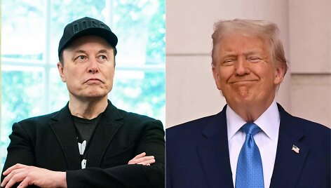 Elonas Muskas ir Donaldas Trumpas