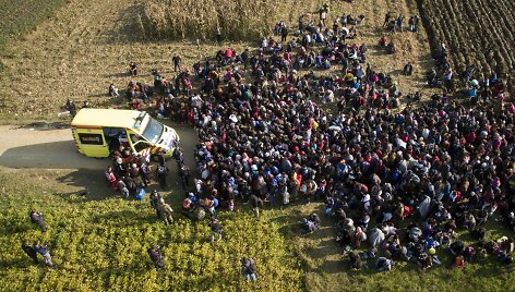 Migrantai Slovėnijoje