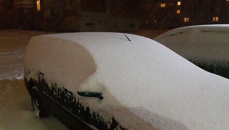 Sniegas &Scaron;ilutėje