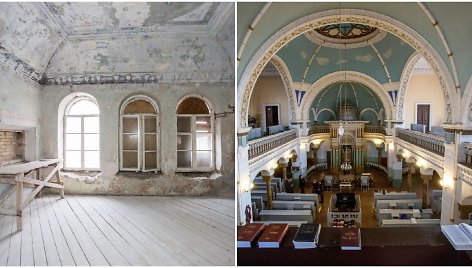 Gėlių (kairėje) ir Vilniaus choralinė sinagogos