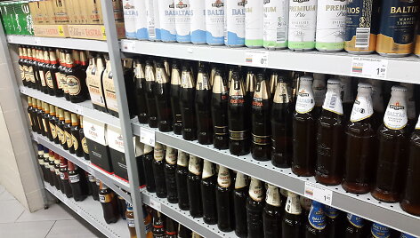 Alkoholio kainos kovo 9-ąją dieną prekybos centruose