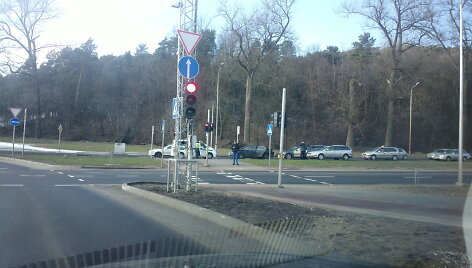 Susidūrę automobiliai Geležinio Vilko gatvėje