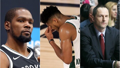 Kevinas Durantas, Giannis Antetokounmpo, Artūras Karni&scaron;ovas
