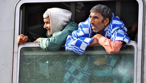 Migrantai traukiniuose