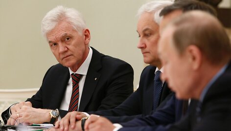Genadijus Timčenka verslininkų susitikime su Vladimiru Putinu 