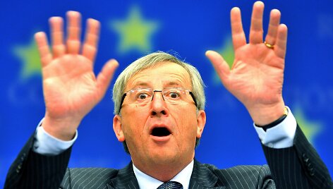 Linksmasis Eurogrupės vadovas Jeanas-Claude'as Junckeris