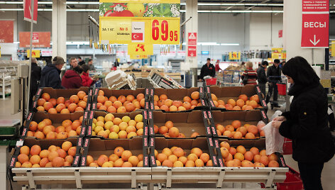 Turki&scaron;ki citrusiniai vaisiai Maskvos prekybos centre