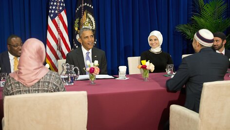 Barackas Obama JAV mečetėje