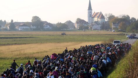 Migrantai Slovėnijoje