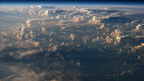 Žemė matoma i&scaron; tarptautinės kosminės stoties