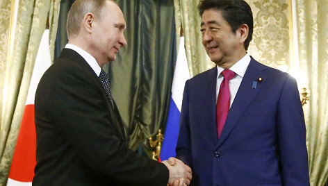 Vladimiras Putinas ir Shinzo Abe