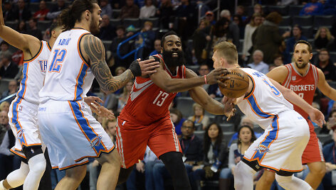 Domantas Sabonis prie&scaron; &bdquo;Houston Rockets&ldquo;