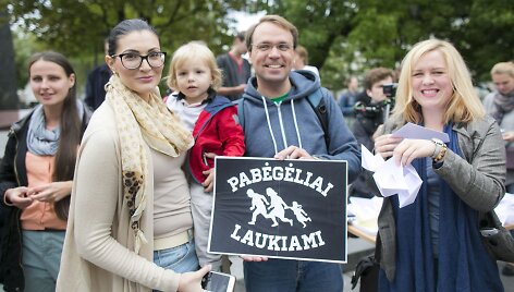 Vilniuje surengtas paramos pabėgėliams renginys
