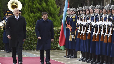 Azerbaidžano prezidentas ir Turkijos premjeras