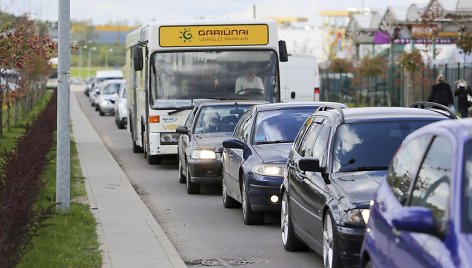 Gariūnų turgavietės klientams – iššūkis spūstimis