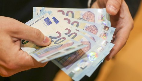 Lietuvos bankas pristatė naują 20 eurų banknotą