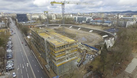 Žalgirio stadiono teritorijoje  statomas viešbutis „Marriott“