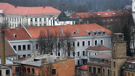 &Scaron;iaulių panorama nuo &bdquo;&Scaron;iaulių&ldquo; vie&scaron;bučio stogo