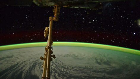 Žemė matoma i&scaron; tarptautinės kosminės stoties