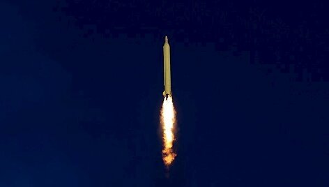 Irano paleista balistinė raketa
