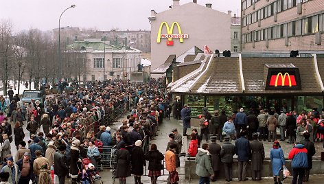 „McDonald's“ atidarymas Maskvoje