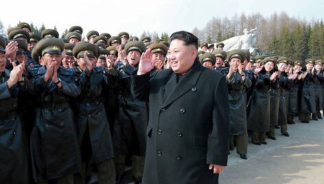 &Scaron;iaurės Korėjos lyderis Kim Jong Unas