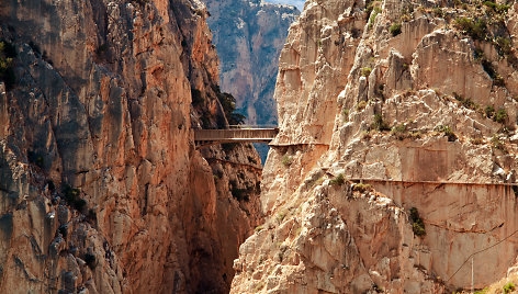 El Caminito del Rey tarpeklis 