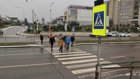 Trijų saugumo elementų perėja Alytuje