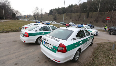 Vilniaus kelių policijos reidas Ukmergės gatvėje