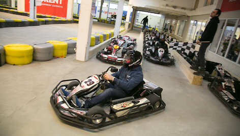 Kartodromo atidarymo akimirka