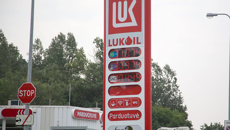 „Lukoil“ kuro kainos Vilniuje 2016.07.28