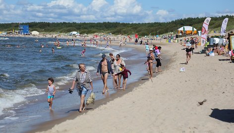 Ilgasis savaitgalis Palangoje prasidėjo ramiai