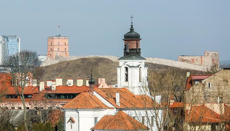 Gedimino kalnas paskutinę žiemos dieną