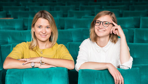 &bdquo;Kino po žvaigždėmis&ldquo; organizatorės Greta Akcijonaitė ir Rūta &Scaron;vedkauskaitė 
